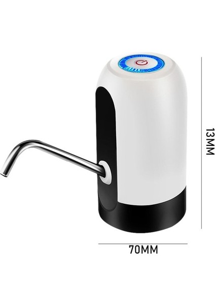 08 3W Taşınabilir Elektrikli Su Galon Pompası 19 Litre Otomatik Su Sebili Pompası Içme Sebili Püskürtücü Ev Için USB Şarjı (Yurt Dışından)