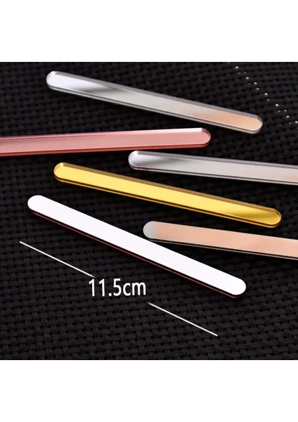Ayna ile Gül 11.5 cm 100 Adet Akrilik Dondurma Çubukları Dıy Dondurma El Sanatları Dondurma Çubuğu Kalıp Aracı Dondurma Aksesuarları Pişirme Dekorasyon (Yurt Dışından) indirimleri