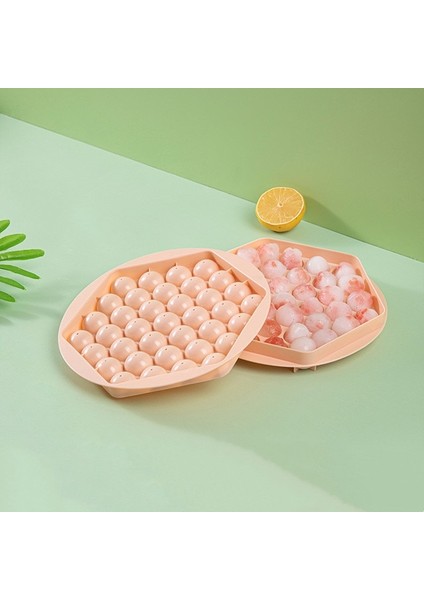 Pembe Buz Küpü Kalıp Küresel Kapaklı Gıda Sınıfı Silikon Kokusuz Kokteyl Viski Içecekler Puding Ev Dıy Buz Kalıp Için Yapma (Yurt Dışından)