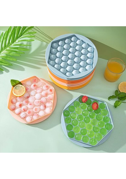 Pembe Buz Küpü Kalıp Küresel Kapaklı Gıda Sınıfı Silikon Kokusuz Kokteyl Viski Içecekler Puding Ev Dıy Buz Kalıp Için Yapma (Yurt Dışından)