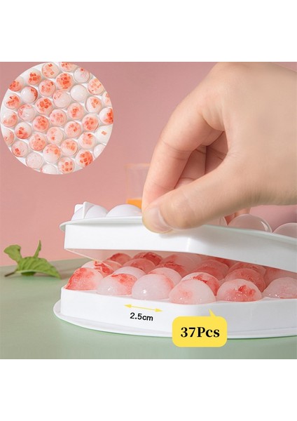Pembe Buz Küpü Kalıp Küresel Kapaklı Gıda Sınıfı Silikon Kokusuz Kokteyl Viski Içecekler Puding Ev Dıy Buz Kalıp Için Yapma (Yurt Dışından)