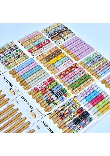M011 Kullanımlık 5 Pairs Japon Çubuklarını Suşi Kaymaz Gıda Çubukları Çubuklarını Çin Çubuklarını Sofra Hediye Mutfak Gereçleri (Yurt Dışından) fırsatları
