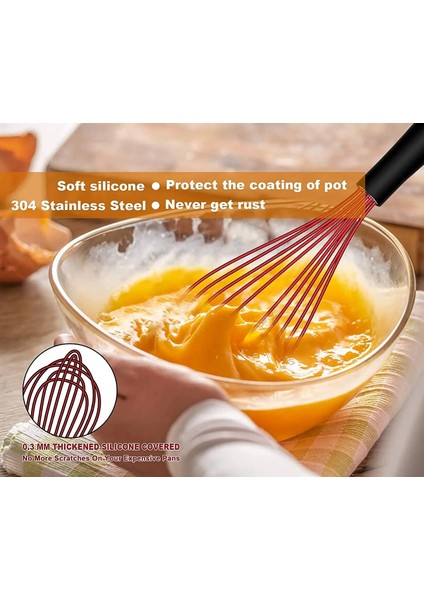 11 Inç Walfos Silikon Çırpma Paslanmaz Çelik Tel Çırpma Yumurta Çırpıcı Isıya Dayanıklı Yapışmaz Krem Blender Kahve Köpürtücü Mutfak Aletleri (Yurt Dışından) indirimleri