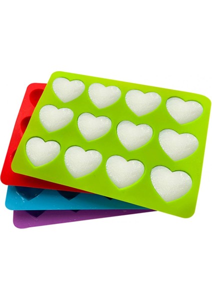 Kırmızı Buz Küpü Tepsi 12 Kavite Bpa Ücretsiz Esnek Istiflenebilir Yapışmaz Çok Yönlü Silikon Kalp Şekli Buz Konteyneri Dondurucu Aksesuarları (Yurt Dışından) fiyatları