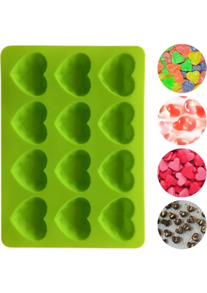 Kırmızı Buz Küpü Tepsi 12 Kavite Bpa Ücretsiz Esnek Istiflenebilir Yapışmaz Çok Yönlü Silikon Kalp Şekli Buz Konteyneri Dondurucu Aksesuarları (Yurt Dışından) fırsatları