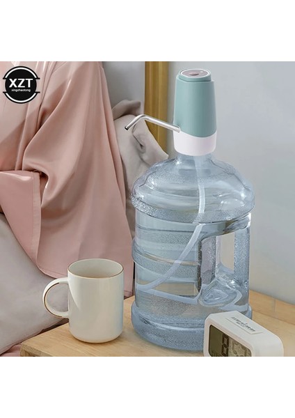 Siyah Su Şişesi Pompası USB Şarj Otomatik Içme Suyu Pompası Su Pompalama Cihazı Için Taşınabilir Elektrikli Su Sebili Anahtarı (Yurt Dışından) modelleri