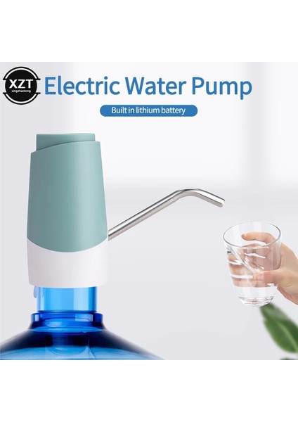 Siyah Su Şişesi Pompası USB Şarj Otomatik Içme Suyu Pompası Su Pompalama Cihazı Için Taşınabilir Elektrikli Su Sebili Anahtarı (Yurt Dışından) fırsatları