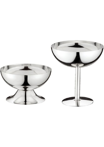 Kısa Paslanmaz Çelik Kadeh Bardak Dondurma Tatlı Salata Kasesi Meyve Tabağı Aperatif Tabağı Ktv Bar Parti Malzemeleri P15F (Yurt Dışından) indirimleri