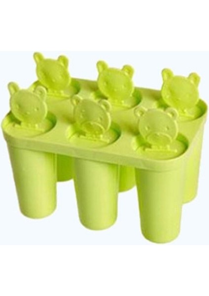 06 Dondurma Kalıp Dıy Karikatür Yeni Dondurma Dondurulmuş Büyük Ayı Kafası 6 Grup Kapaklı Kontrast Dört Bölmeli Ev Yapımı Popsicles (Yurt Dışından) modelleri