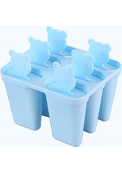 06 Dondurma Kalıp Dıy Karikatür Yeni Dondurma Dondurulmuş Büyük Ayı Kafası 6 Grup Kapaklı Kontrast Dört Bölmeli Ev Yapımı Popsicles (Yurt Dışından) fırsatları