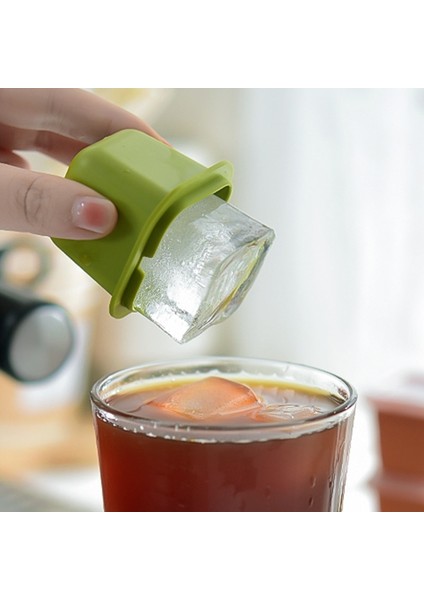 Sarı 3 Adet 4 cm Büyük Buz Bloğu Kalıp Silikon Buz Küpü Makinesi Kare Viski Suyu Kahve Içecekler Için Dondurulmuş Buz Hokeyi Kalıpları Dondurma Araçları (Yurt Dışından)