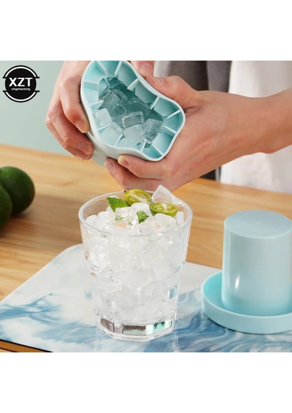 C Silikon Buz Kovası Fincan Kalıp Buz Küpleri Yapmak Için Tepsi Hızlı Dondurun Gıda Sınıfı Yaratıcı Tasarım Buz Kovası Dondurulmuş Içecek Araçları (Yurt Dışından)