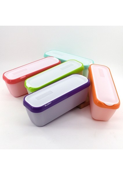 Camgöbeği 5 Renkli Mutfak Yeniden Kullanılabilir Dondurma Küveti Kapları Ev Yapımı Dondurma Şerbetleri Yoğurtlar Veya Gelatolar Istiflenebilir Saklama Kapları (Yurt Dışından) modelleri