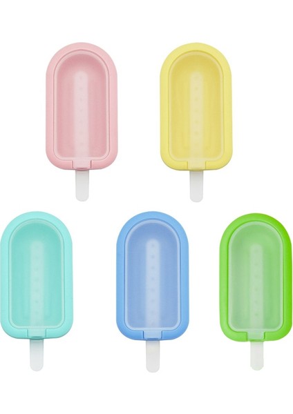 09 Pp Kapaklı ve Çıkartmalı Silikon Dondurma Kalıbı Güzel Kalp Buz-Lolly Popsicle Kalıpları Dondurma Makinesi Araçları Parti Malzemeleri (Yurt Dışından) fiyatları