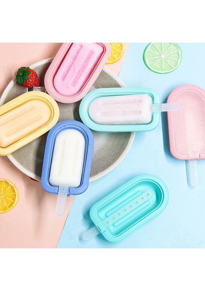 09 Pp Kapaklı ve Çıkartmalı Silikon Dondurma Kalıbı Güzel Kalp Buz-Lolly Popsicle Kalıpları Dondurma Makinesi Araçları Parti Malzemeleri (Yurt Dışından) indirimleri