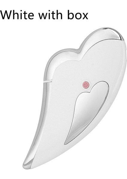 Beyaz Kutu ile Elektrikli Guasha Yüz Masajı Mikro Akımlı Yüz Germe Slimmer Soğuk Çene Sökücü Gua Sha Cilt Bakımı Yüz Masajı Kaldırma Cihazı (Yurt Dışından)