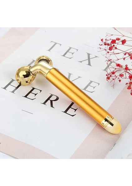 14 24K Altın Enerji Elektrikli Titreşimli Güzellik Çubuğu Yeni Yüz Masajı Cilt Bakımı Aracı Gül Kuvars 3D Rulo Kaldırma Vücut Yüz Bakımı Gua Sha (Yurt Dışından) fırsatları