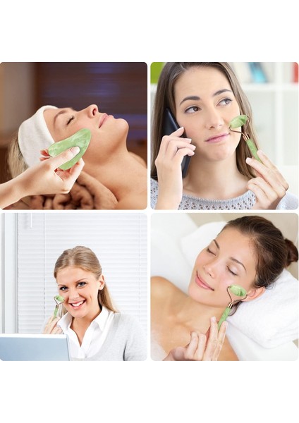 1 Adet Renk A1 1 Adet Doğal Yüz Masajı Guasha Kazıyıcı Yeşim Rulo Masaj Yüz Gua Sha Kazıyıcı Yeşim Rulo Microniddle Rulo (Yurt Dışından) indirimleri