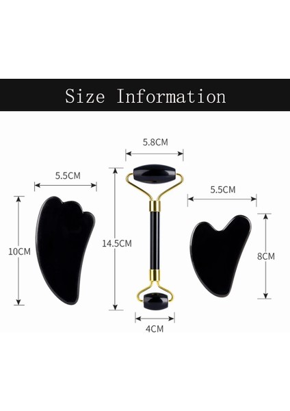 Kutu ile Parmak Seti Doğal Siyah Obsidyen Yeşim Rulo Yüz Vücut Masajı Rulo Yeşim Taş Gua Sha Kurulu Kazıyıcı Yüz Kaldırma Güzellik Masaj Aracı (Yurt Dışından) indirimleri