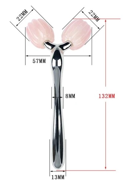 Tip 2 3D Yeşim Rulo Masaj Yüz Gül Kuvars Doğal Taş Yüz Masajı 360 Döndür Kırışıklıkları Kaldırmak Cilt Bakımı Kaldırma Aracı (Yurt Dışından)