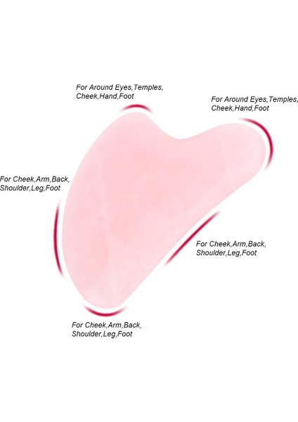 Beyaz Boynuz Tipi Doğal Yeşim Gua Sha Kazıma Tahtası Gül Kuvars Gua Sha Masaj Plakası Yeşim Yüz Masajı Kazıyıcı Aletler Yüz Boyun Sırt Vücut Için (Yurt Dışından) modelleri