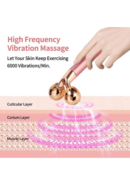 01 Yüz Masaj Rulo Elektrikli 3D Rulo ve 24K Yüz Darbe T Şekli Masaj Seti (Yurt Dışından) fırsatları