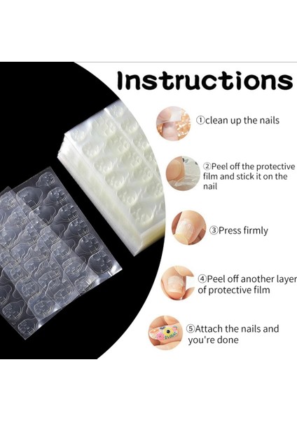 Çocuk Için 2 Adet Cnhıds Tırnak Malzemeleri Çift Taraflı Sahte Tırnak Tutkal Etiket Yapışkan Bant Jöle Tutkal Yanlış Tırnak Diy Bakım Ipuçları Üzerinde Basın (Yurt Dışından) fiyatları