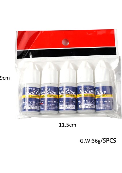 2 (5 Adet) 5 Adet Nail Art Tutkal Hızlı Kuruyan Yapıştırıcı Yanlış Ipuçları Uv Akrilik Taklidi Sıvı Dekorasyon Zarar Vermez Tırnak Manikür Aracı 3g (Yurt Dışından) fırsatları
