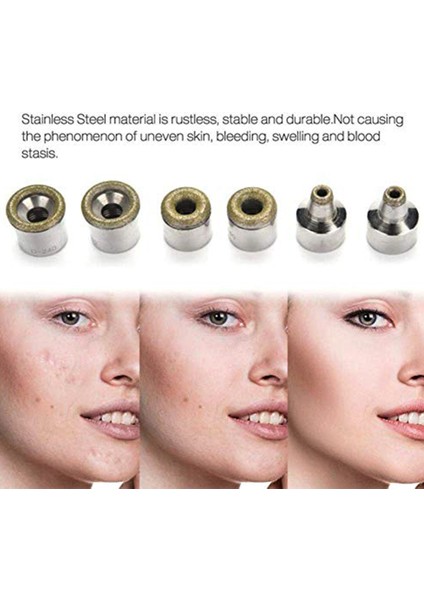 9 Ipucu Elmas Mikrodermabrazyon Dermabrazyon 3 Değnek Yüz Peelingi Için 9 Ipucu Siyah Nokta Giderici Yüz Bakımı Aracı Salon Güzellik Makinesi (Yurt Dışından)