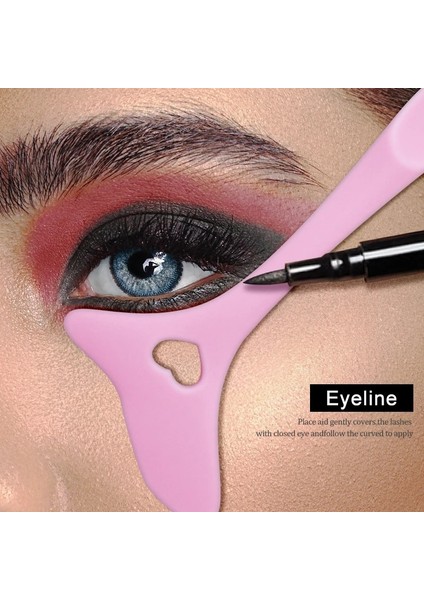 2 Adet Silikon Eyeliner Makyaj Şablonu(Yurt Dışından)