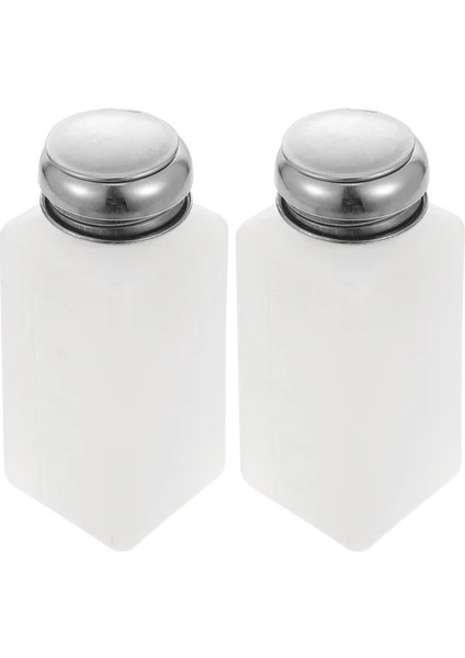 5X5X13 cm 2 Adet 200 ml Anti-Statik Basınçlı Şişe Pompası Dispenseri Sıvı Depolamak Için (Beyaz) (Yurt Dışından)