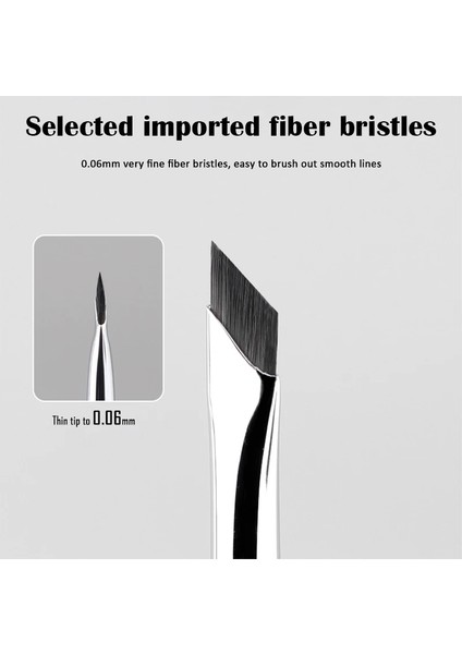 Vahşi Kaş 1 Adet Yeni Yükseltme Bıçaklı Eyeliner Fırçası Ultra Ince Ince Açılı Düz Kaş Fırçası Gözlerin Altında Yer Makyaj Fırçası Hassas Detay Fırçası (Yurt Dışından) fırsatları