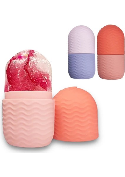 Turuncu Silikon Buz Yüz Rulo Cilt Bakımı Güzellik Kaldırma Şekillendirme Araçları Buz Küpü Tepsileri Buz Küre Topları Yüz Masajı Cilt Bakımı Aracı (Yurt Dışından) fiyatları