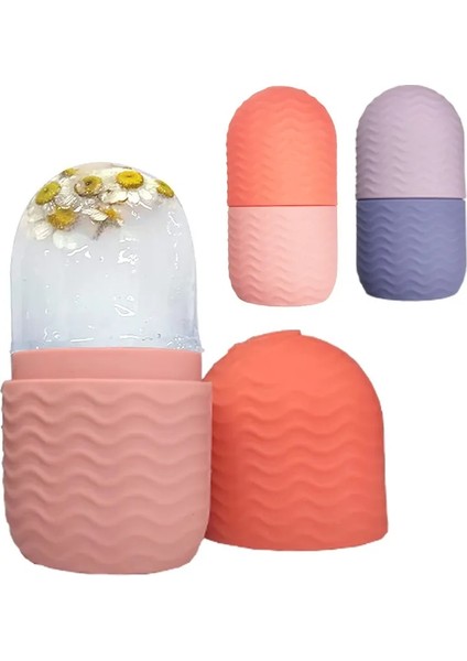 Turuncu Silikon Buz Yüz Rulo Cilt Bakımı Güzellik Kaldırma Şekillendirme Araçları Buz Küpü Tepsileri Buz Küre Topları Yüz Masajı Cilt Bakımı Aracı (Yurt Dışından) indirimleri