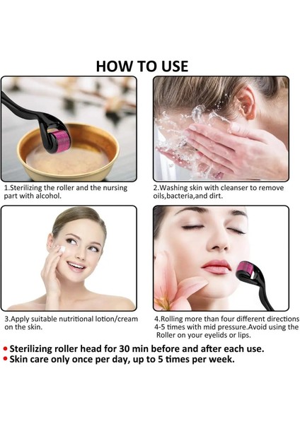 0.25MM 540 Derma Rulo Yüz Mikro Iğneleme 0.2/0.3mm Iğneler Uzunluğu Titanyum Dermoroller Mesoroller Saç Için (Yurt Dışından) fiyatları