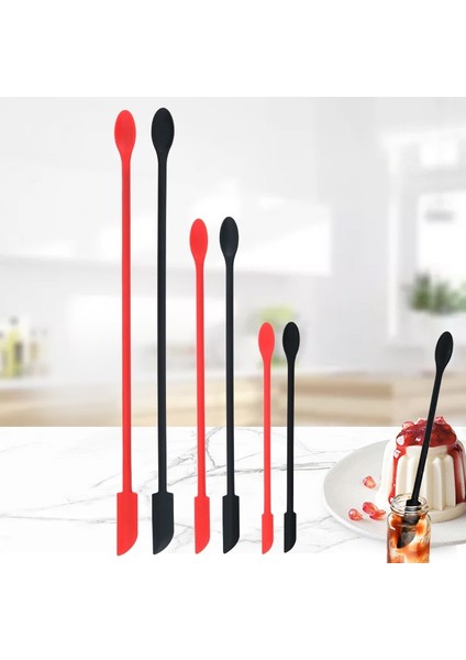 3 Adet Yeşil Uzun 3 Adet Derin Şişe Kazıyıcı Çift Uçlu Ince Esnek Silikon Spatula Uzun Saplı Kazıyıcı Kozmetik Sos Losyon Şişesi Kepçe (Yurt Dışından) fırsatları