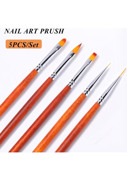 225289 5 Adet Kırmızı Ahşap Saplı Akrilik Tırnak Fırçası Tırnak Resim Fırçası Çizim Çizgili Çizgiler Uzatma Jel Fırçalar Çivi Kalem Manikür Seti (Yurt Dışından) fiyatları