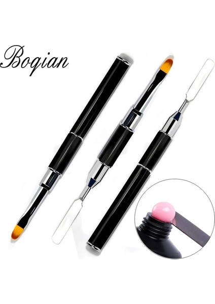 Oval Boyut 6 Bqan 1 Adet Çift Taraflı Tırnak Resim Fırçası Spatula Poli Tırnak Jel Kalem Manikür Ucu Uzatma Akrilik Oluşturucu Aksesuar Çubuk Aracı (Yurt Dışından)