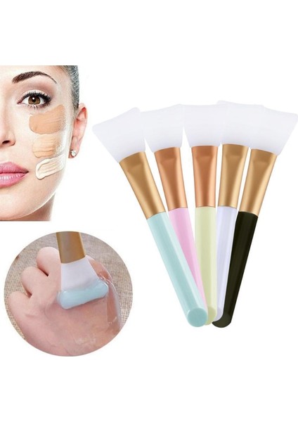 Sarı Silikon Yüz Maskesi Fırça Yüz Cilt Bakımı Aracı Yumuşak Başlı Dıy Çamur Filmi Ayarlama Fırçası Eğimli Kuyruk Yüz Güzellik Araçları Uygulayın (Yurt Dışından) fiyatları