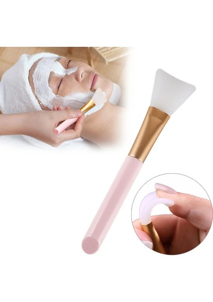 Sarı Silikon Yüz Maskesi Fırça Yüz Cilt Bakımı Aracı Yumuşak Başlı Dıy Çamur Filmi Ayarlama Fırçası Eğimli Kuyruk Yüz Güzellik Araçları Uygulayın (Yurt Dışından) modelleri