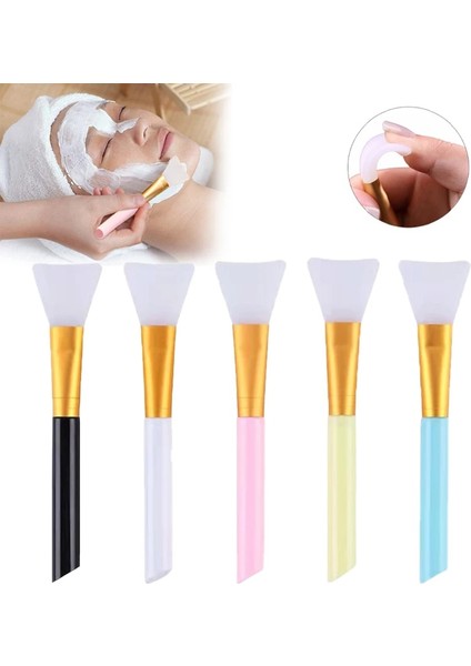 Sarı Silikon Yüz Maskesi Fırça Yüz Cilt Bakımı Aracı Yumuşak Başlı Dıy Çamur Filmi Ayarlama Fırçası Eğimli Kuyruk Yüz Güzellik Araçları Uygulayın (Yurt Dışından) indirimleri