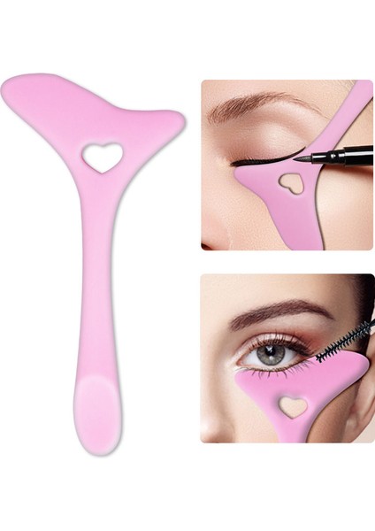 1 Adet Aşk-Sarı Eyeliner Şablonlar Silikon Yeniden Kullanılabilir Çizim Ruj Makyaj Giyen Yardım Aracı Yüz Kremi Maske Aplikatör Taşınabilir Eyeliner Yardımcısı (Yurt Dışından) indirimleri