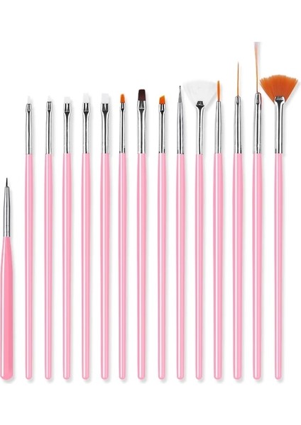 Desen 10 Doğan Pretty Tırnak Fırçası Seti Manikür Akrilik Fransız Çizim Kalemi Tırnak Sanat Astar Fırçası Uv Jel Fırçalar Boyama Aracı (Yurt Dışından)