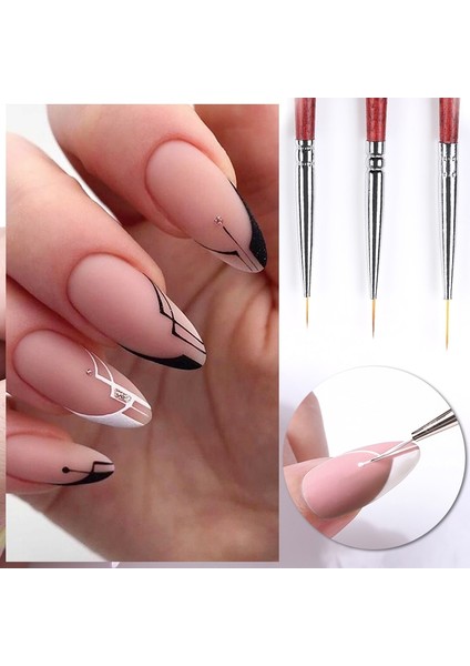 Desen 10 Doğan Pretty Tırnak Fırçası Seti Manikür Akrilik Fransız Çizim Kalemi Tırnak Sanat Astar Fırçası Uv Jel Fırçalar Boyama Aracı (Yurt Dışından) fırsatları