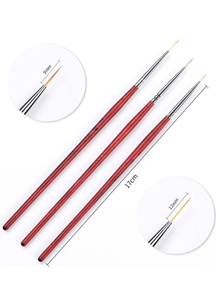 Desen 10 Doğan Pretty Tırnak Fırçası Seti Manikür Akrilik Fransız Çizim Kalemi Tırnak Sanat Astar Fırçası Uv Jel Fırçalar Boyama Aracı (Yurt Dışından) indirimleri