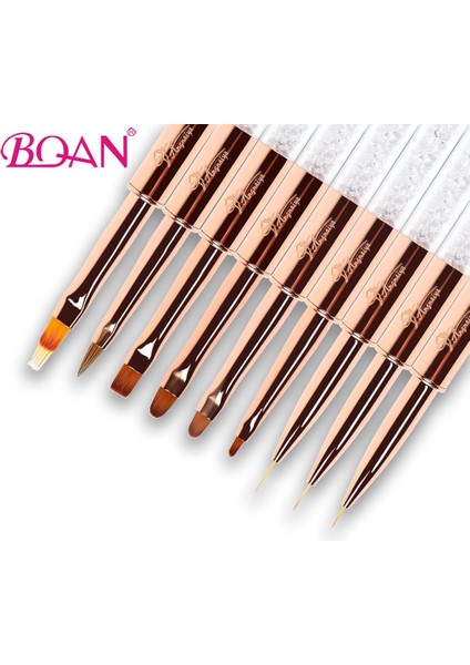 Boyutu 6 Düz Kafa Bqan Nail Art Akrilik Sıvı Toz Oyma Uv Jel Uzatma Oluşturucu Boyama Fırça Astar Hatları Çizim Kalemi Manikür Araçları (Yurt Dışından) fırsatları