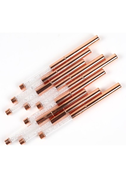 Boyutu 6 Düz Kafa Bqan Nail Art Akrilik Sıvı Toz Oyma Uv Jel Uzatma Oluşturucu Boyama Fırça Astar Hatları Çizim Kalemi Manikür Araçları (Yurt Dışından) indirimleri