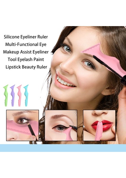 Tip 3 Silikon Eyeliner Cetvel Göz Makyajı Şablon (Yurt Dışından) modelleri