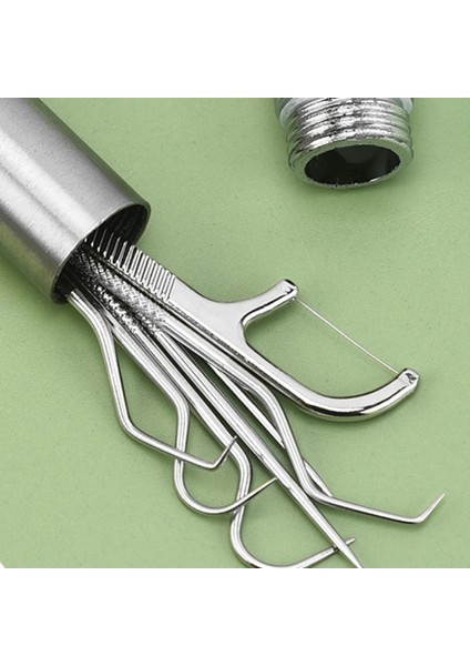 4 Adet Set Paslanmaz Çelik Kürdan Seti Diş Ipi Yeniden Kullanılabilir Kürdan Taşınabilir Kürdan Ipi Diş Temizleyici Ağız Temizleme (Yurt Dışından) fırsatları