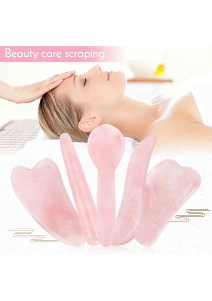Pembe Dalga Şekli Doğal Gül Kuvars Yeşim Gua Sha Taş Kurulu Masaj Gua Sha Kazıyıcılar Kurulu Plaka Yeşim Yüz Masaj Aracı Yüz Boyun Sırt Vücut Için (Yurt Dışından) modelleri